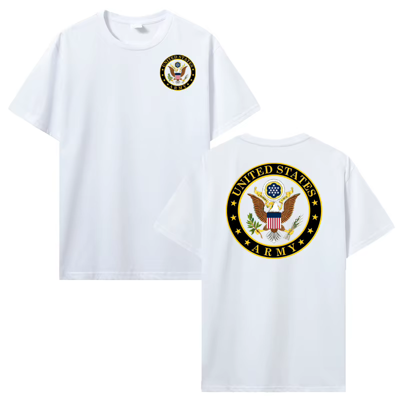 Offre spéciale T-shirt de l'armée des états-unis hommes 100% coton à manches courtes