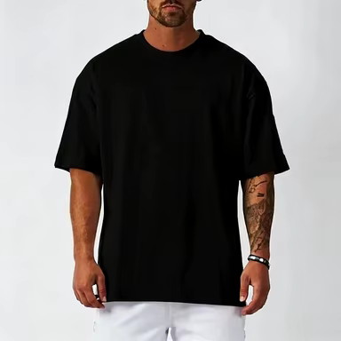 T-shirt en coton blanc uni pour homme