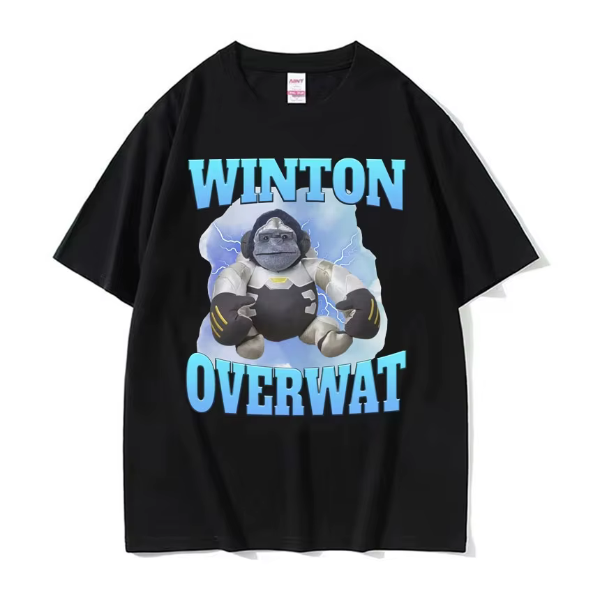 Winton Overwat Meme Funny Gaming T-shirt pour hommes