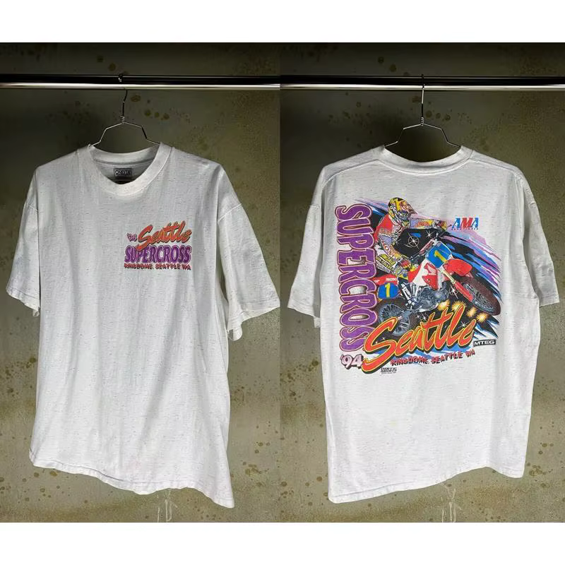 T-shirt Vintage 1994 Seattle Supercross, avec Jeremy McGrath, toutes tailles