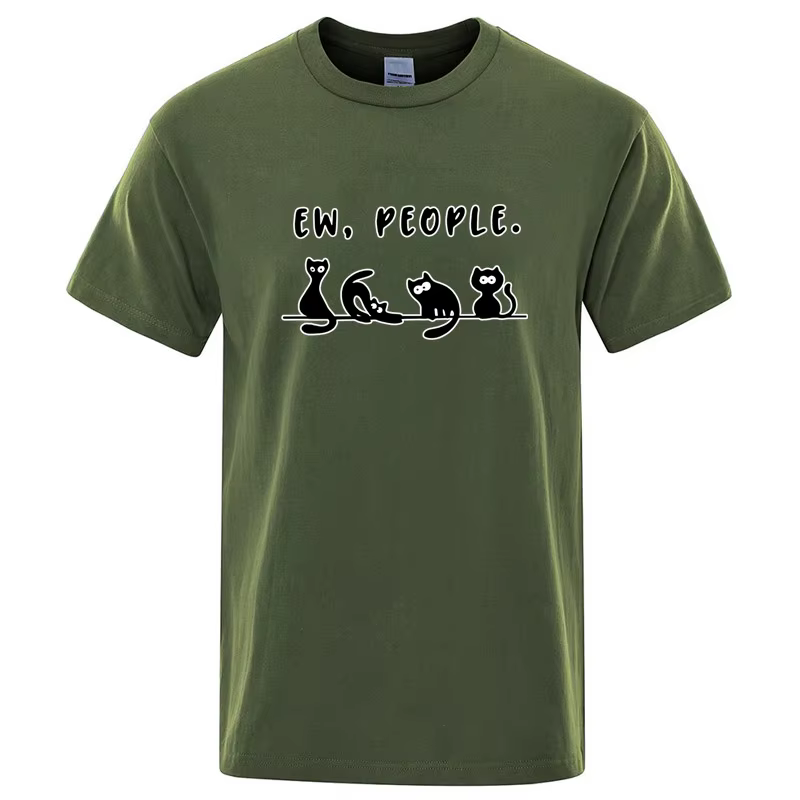 T-shirt pour homme en coton mélangé de haute qualité