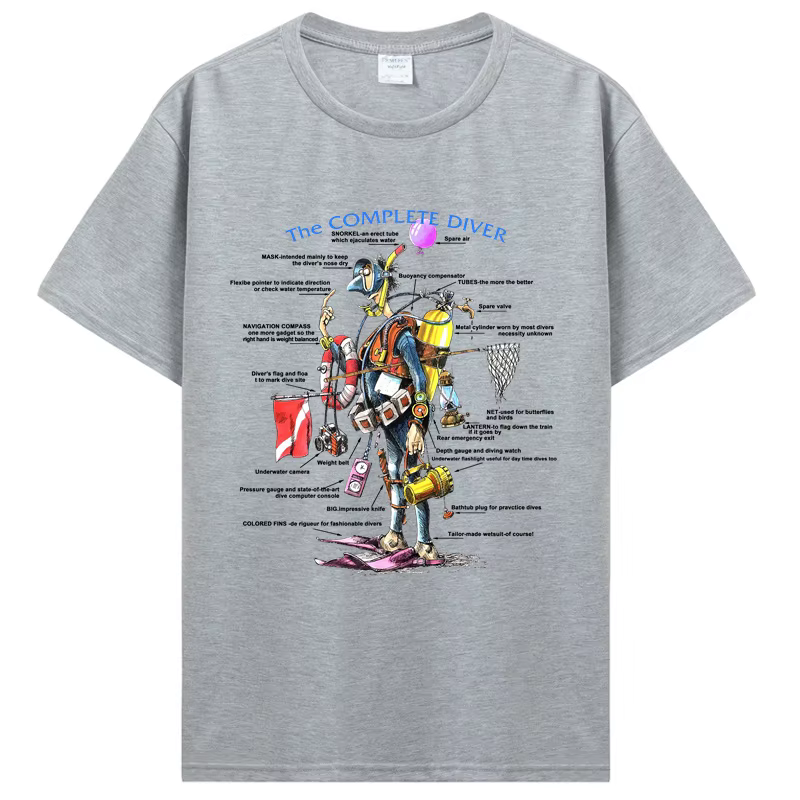 T-shirt de plongée sous-marine pour hommes