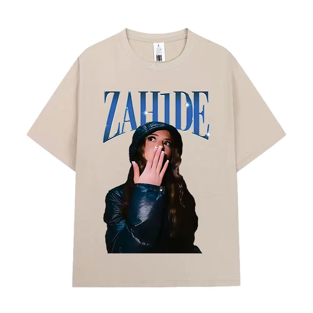 Zahide Merch T-shirt graphique hommes femmes vêtements mode haute qualité T-shirts coton surdimensionné à manches