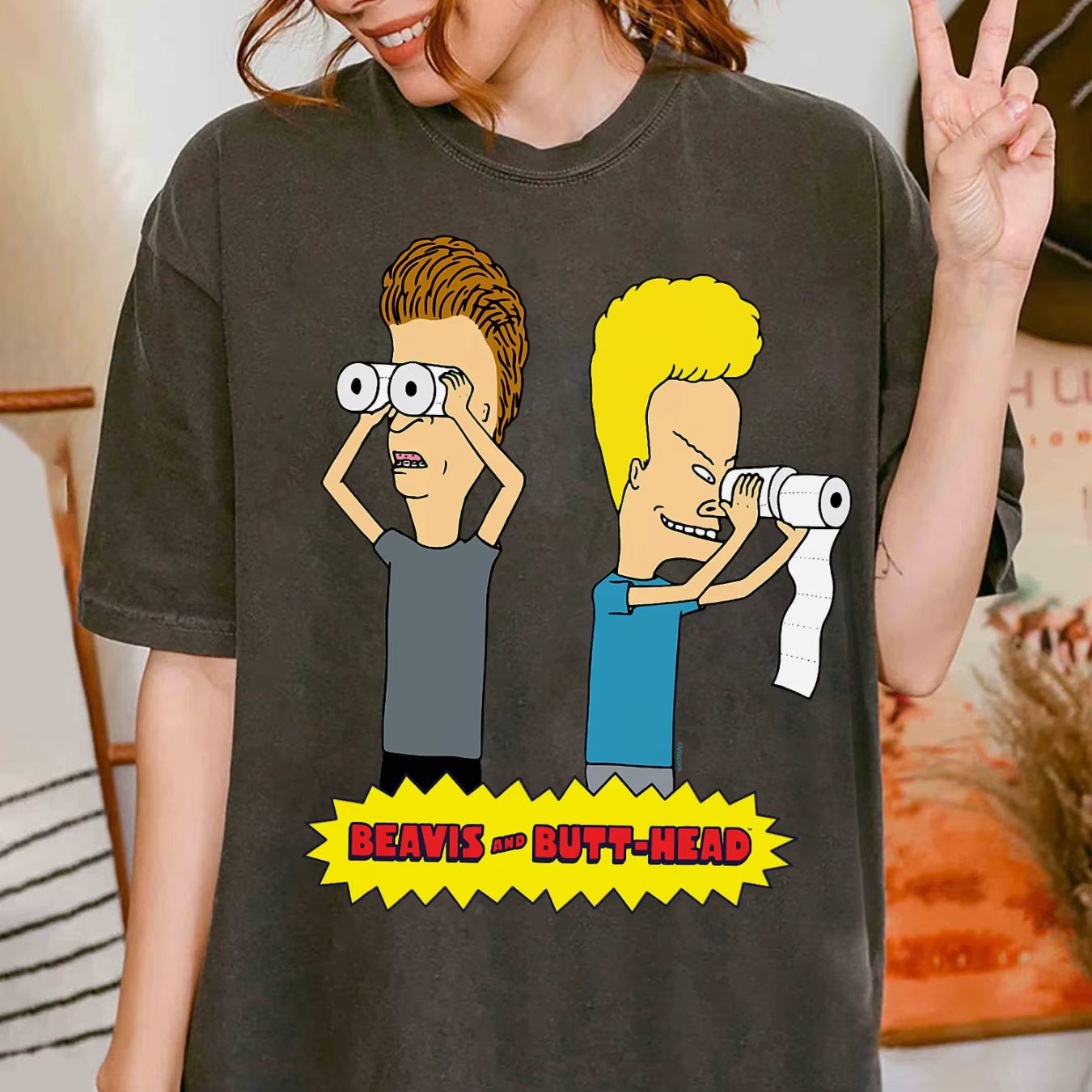 T-shirt MTV Beavis et Butthead Throwback des années 90