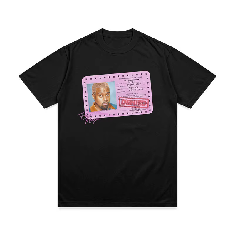 Nouveaux T-shirts de Skateboard et images de carte d'identité imprimées en pur coton pour garçons