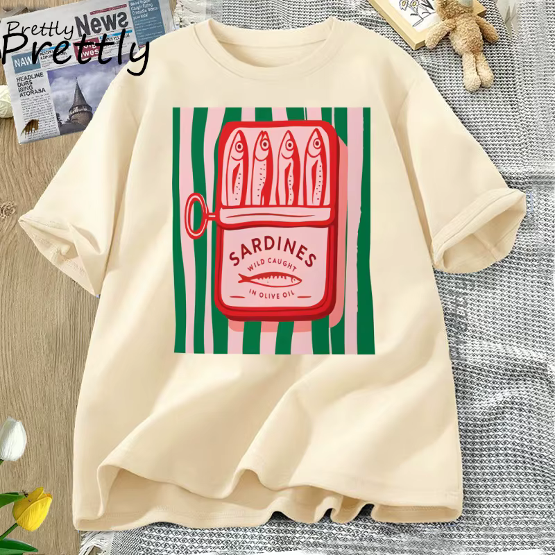 Sardines T-shirt tendance italie amoureux