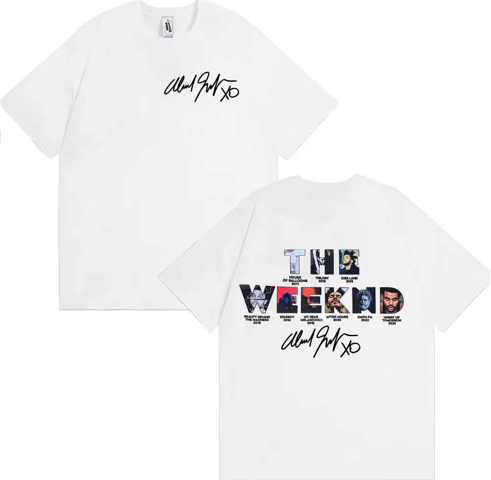 The Weeknd Hurry Up Tomorrow Couverture d'album 2025 T-shirt Vêtements pour hommes High Street