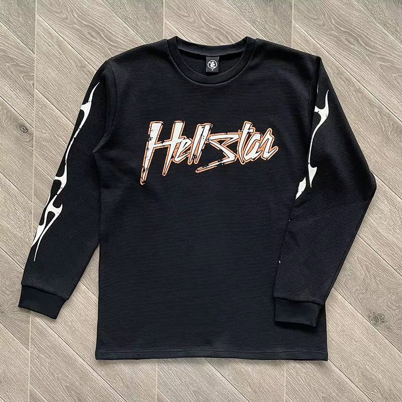 HS Capsule 8 T-shirt à manches longues en coton texturé convexe