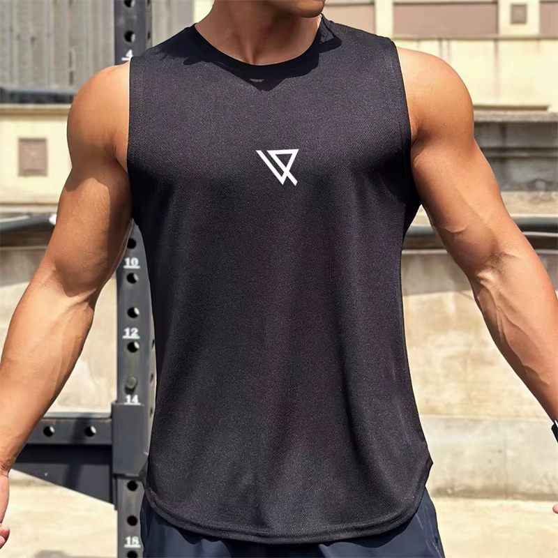 Débardeur à motifs géométriques simples pour hommes