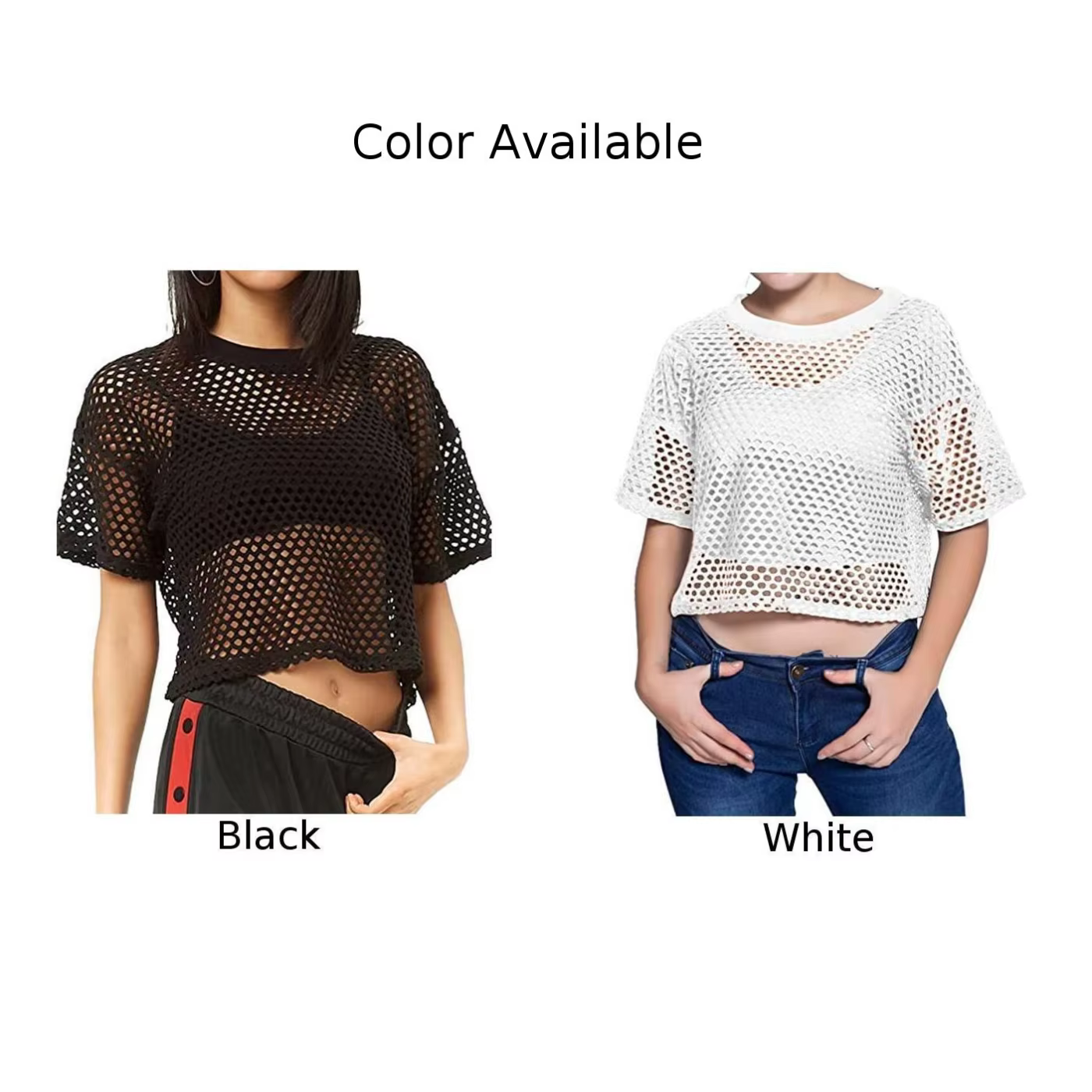 T-shirt manches courtes col rond femme