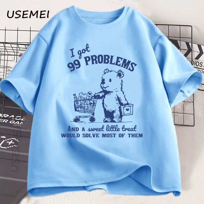 J'ai 99 problèmes et un petit T-shirt doux pour hommes femmes drôle mignon