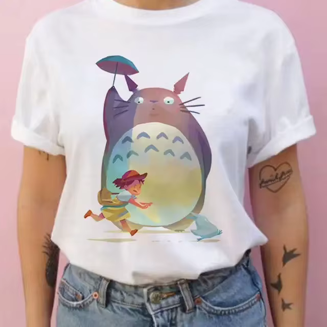 T-shirt décontracté à manches courtes et col rond pour hommes et femmes