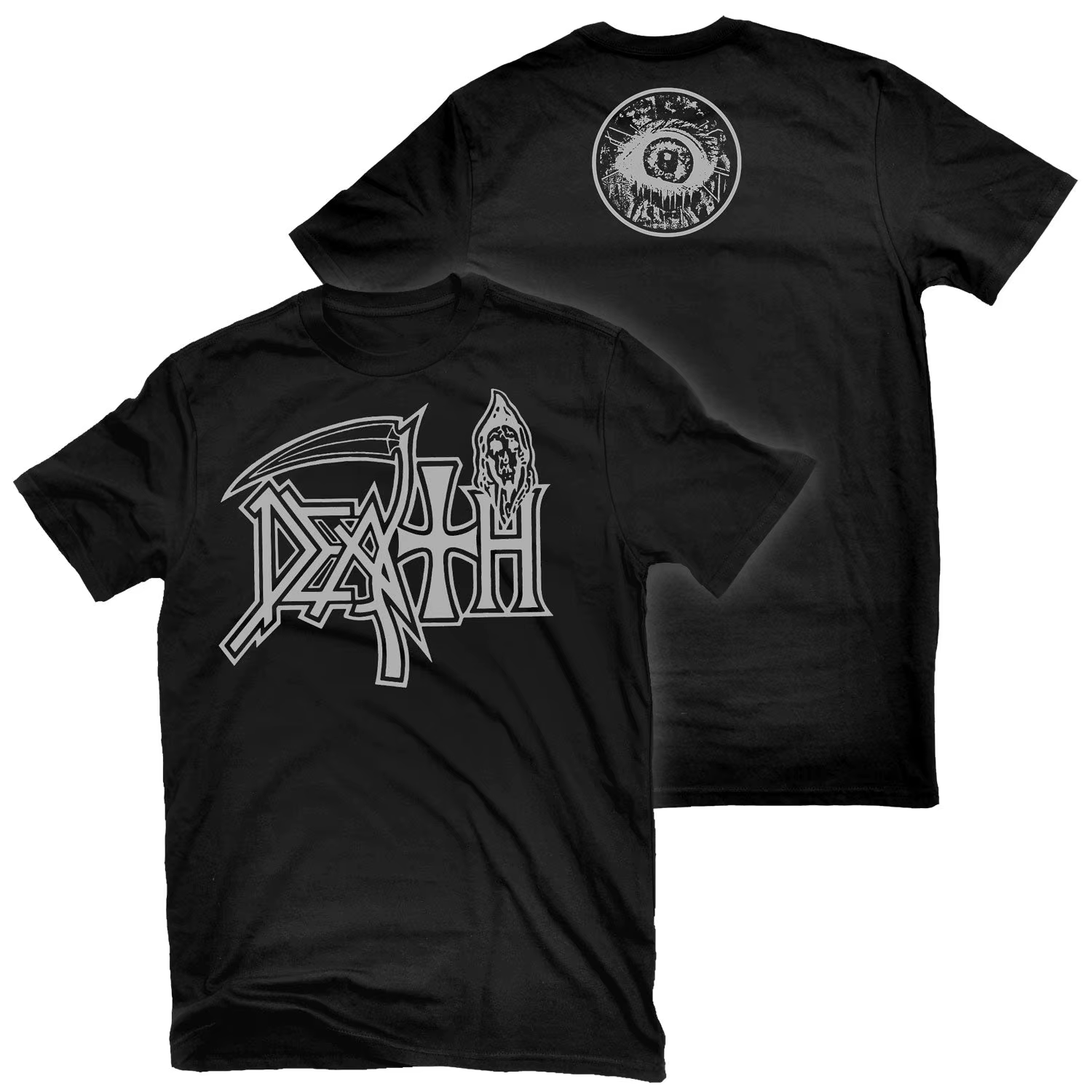 T-shirt décontracté d'été style groupe de rock heavy metal de la série Death on Stage