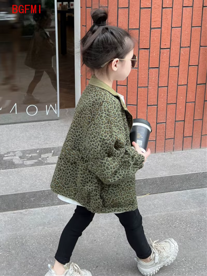 Veste Léopard des Deux Côtés pour Bébé Garçon et Fille