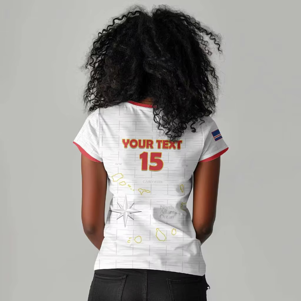 T-shirt à manches courtes et col en V pour femme