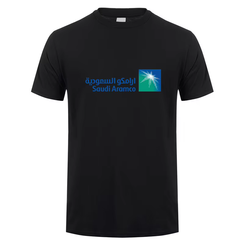 Saudi Aramco T Shirt Hommes Coton Économie À Manches Courtes Cadeau Unisexe Y-Tee Homme Vêtements LH-581