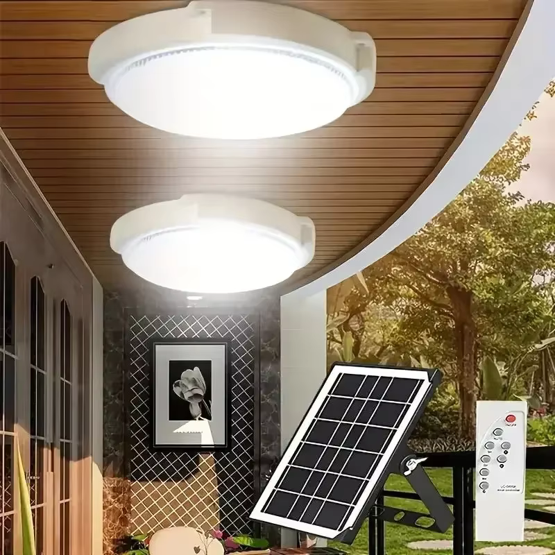 LED plafonnier solaire 3 couleurs lampe