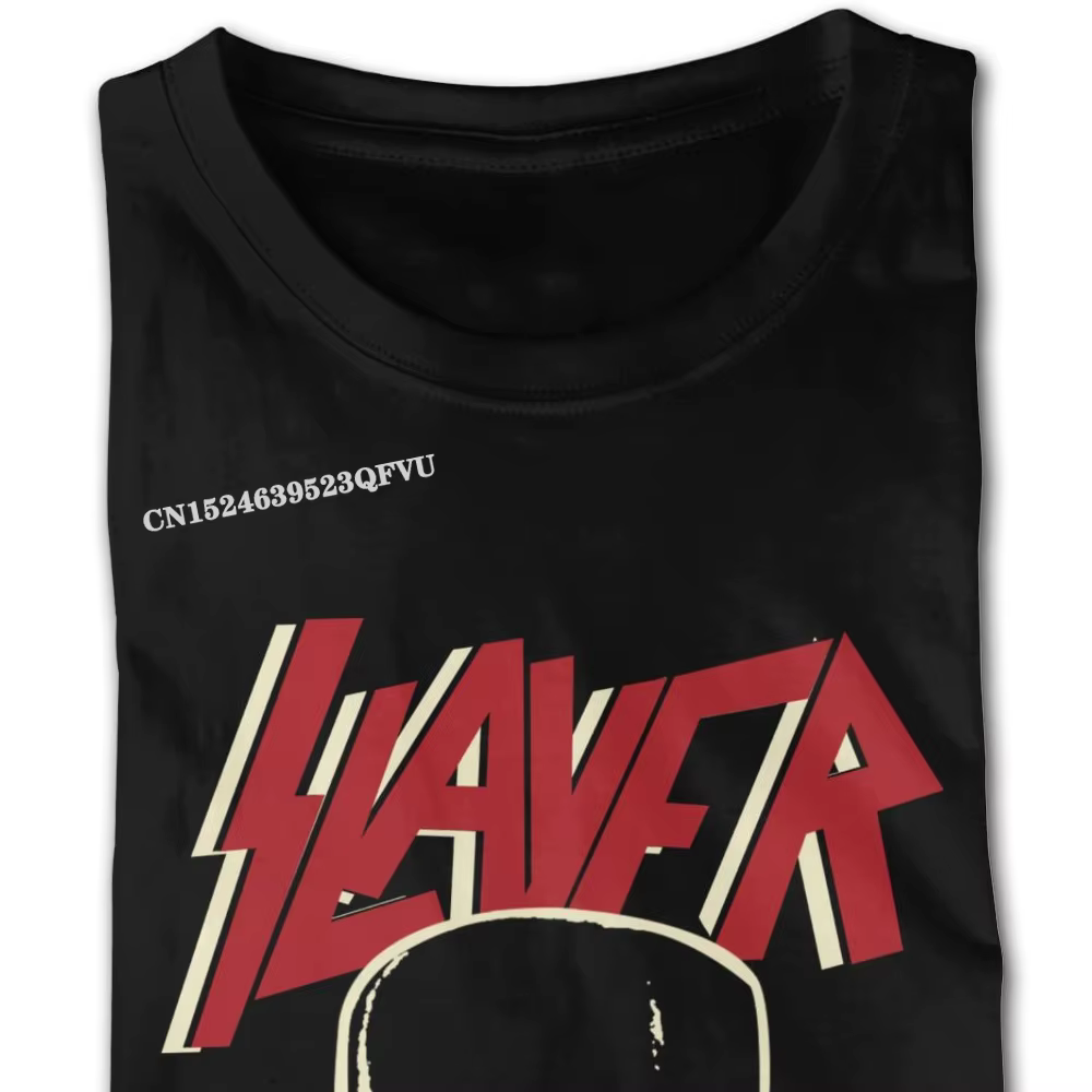 Cool Slayer t-shirt Grunge Rock Band hommes t-shirt hommes Punk Rock coton urbain t-shirt pas cher Discount Vintage t-shirt