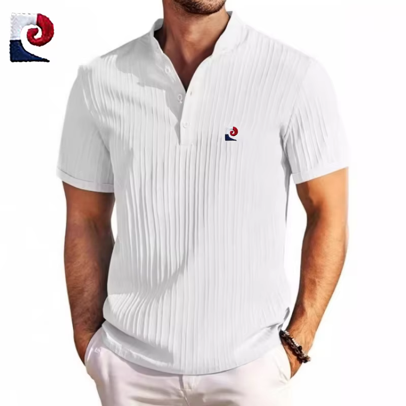 Nouveau polo à manches courtes pour homme de haute qualité