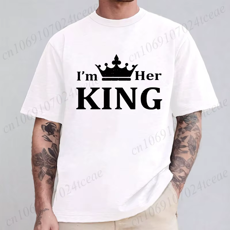 T-shirt Je suis son roi pour couples