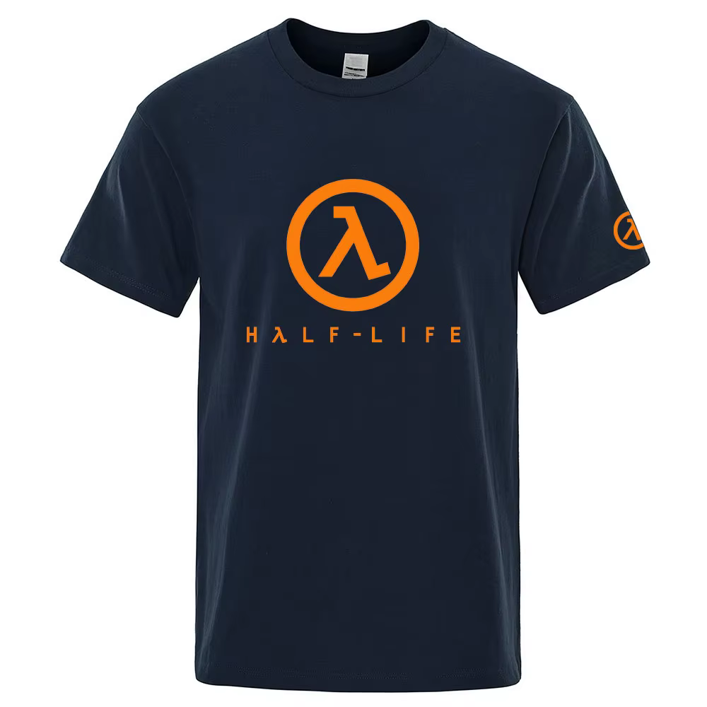 2025 Half Life Game 1998 été homme col rond haut décontracté mince coton à manches courtes nouveau T-shirt respirant à la mode