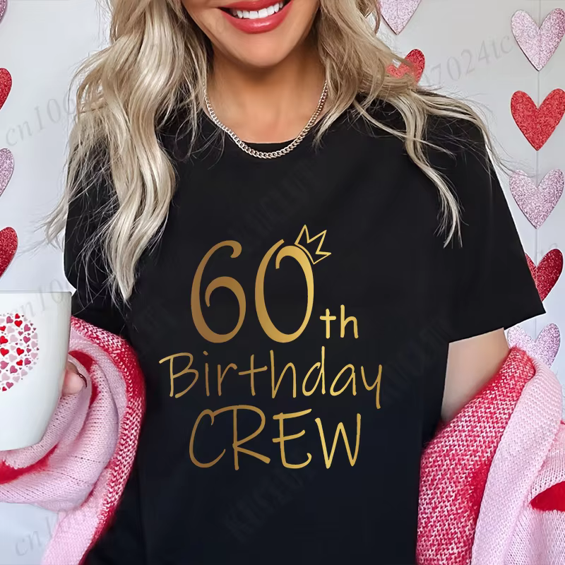T-shirt à manches courtes It's My 60th Birthday pour femme