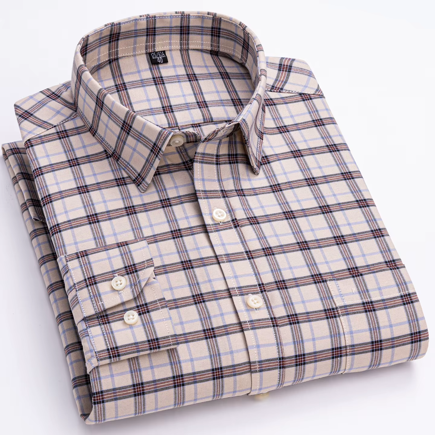 Chemises Oxford à manches longues pour hommes