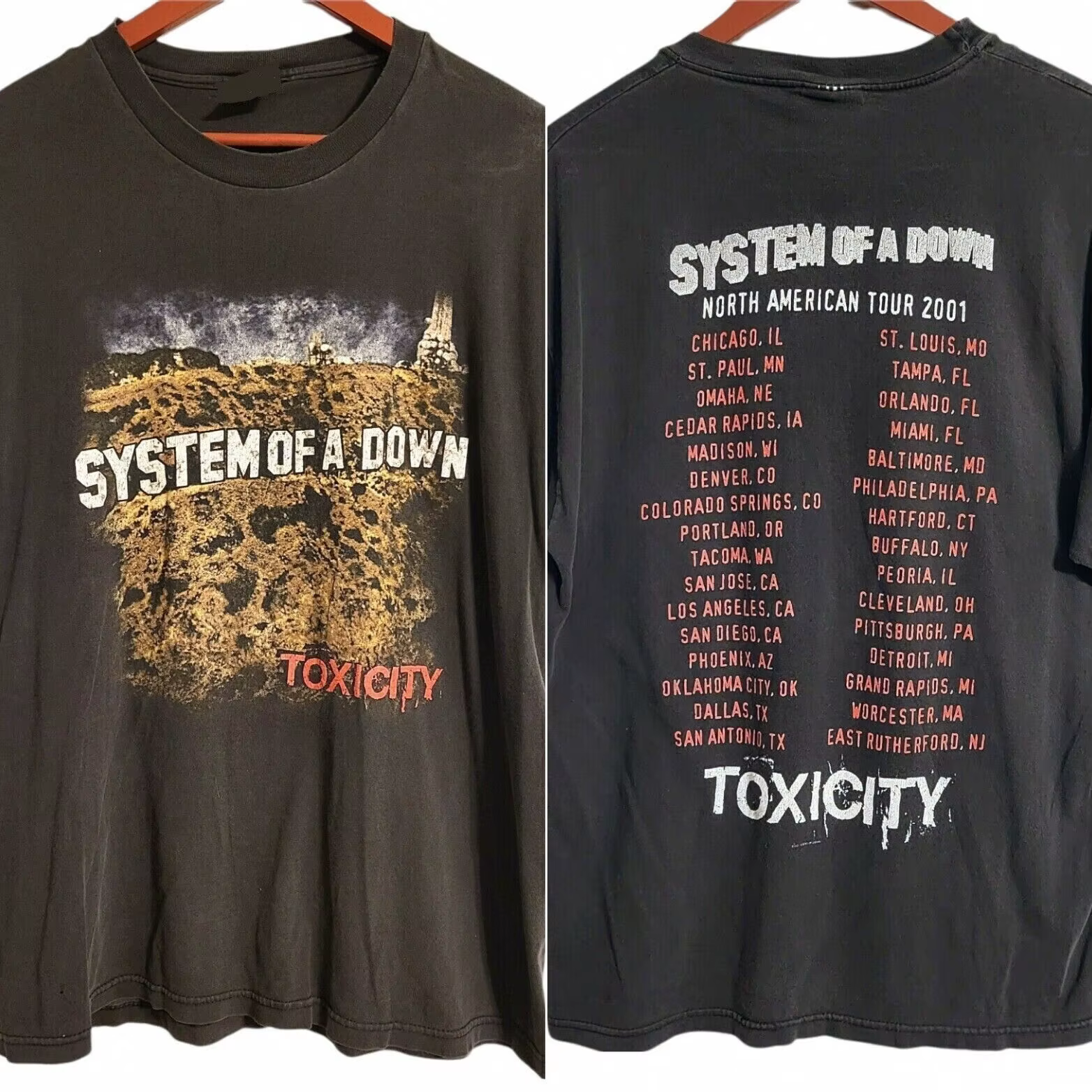 Vtg système d'un tour de toxicité vers le bas T-Shirt unisexe S-3Xl Vm4569