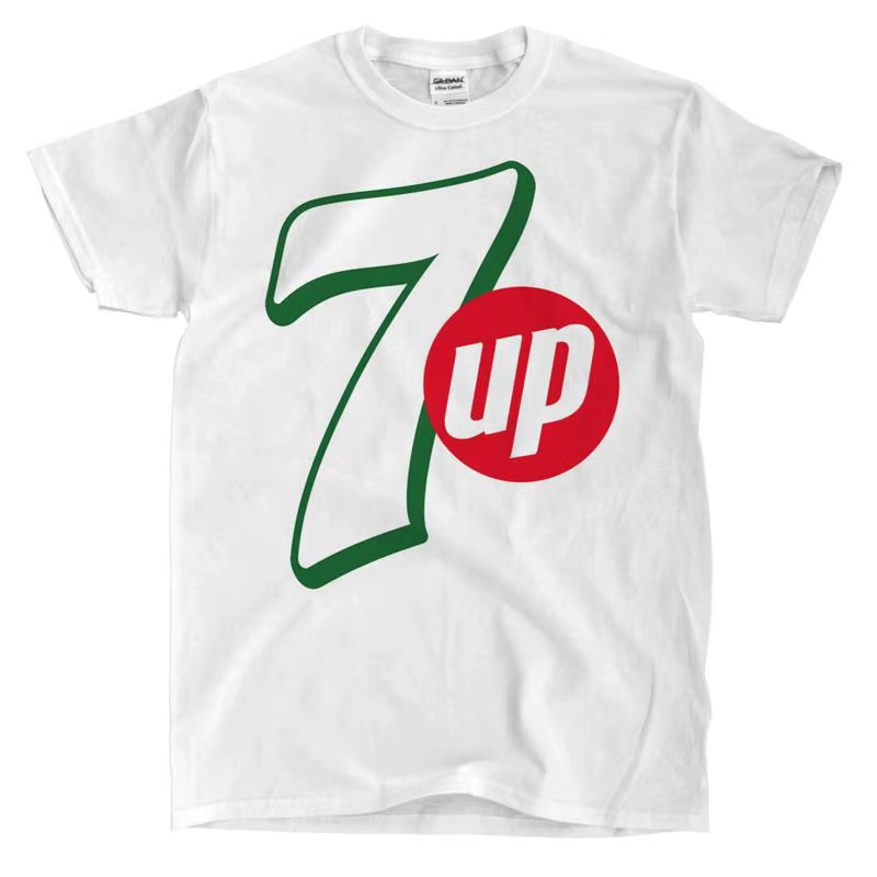 7 UP LOGO VINTAGE - T-shirt blanc