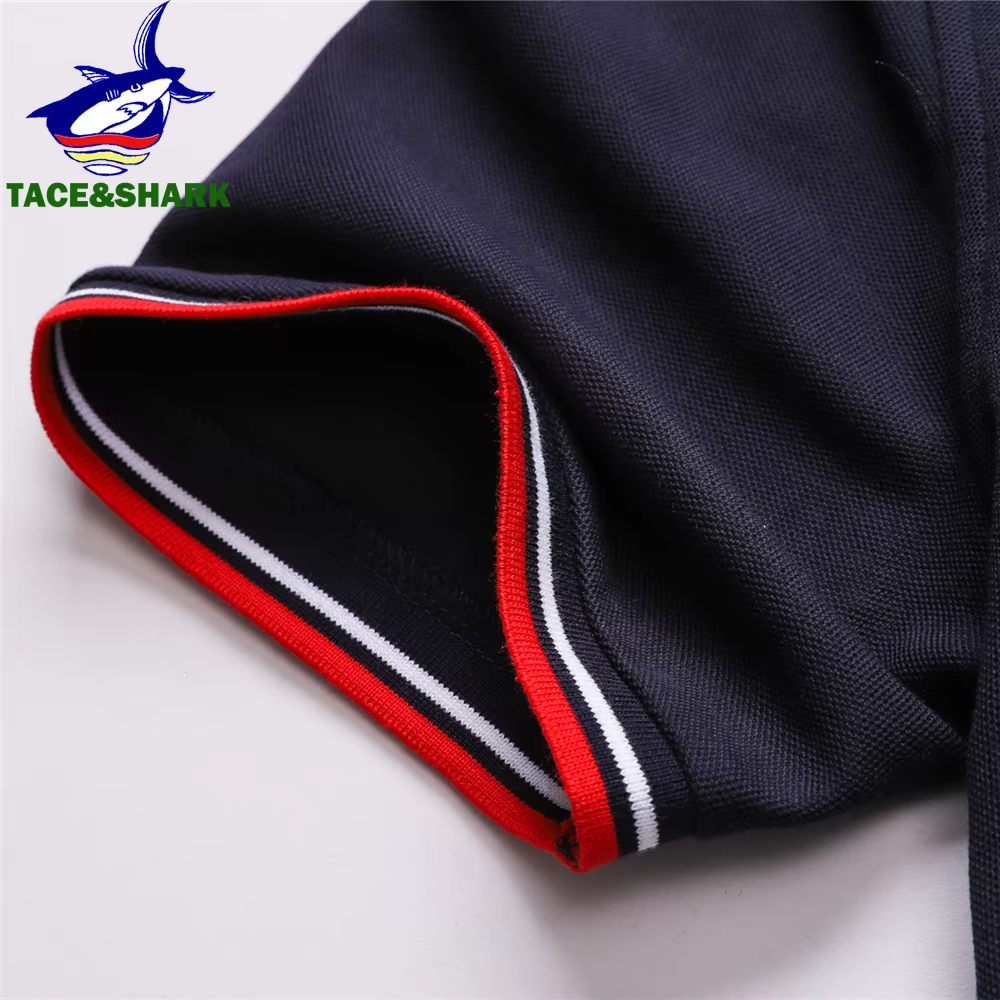 TACE & SHARK-Polo uni pour homme