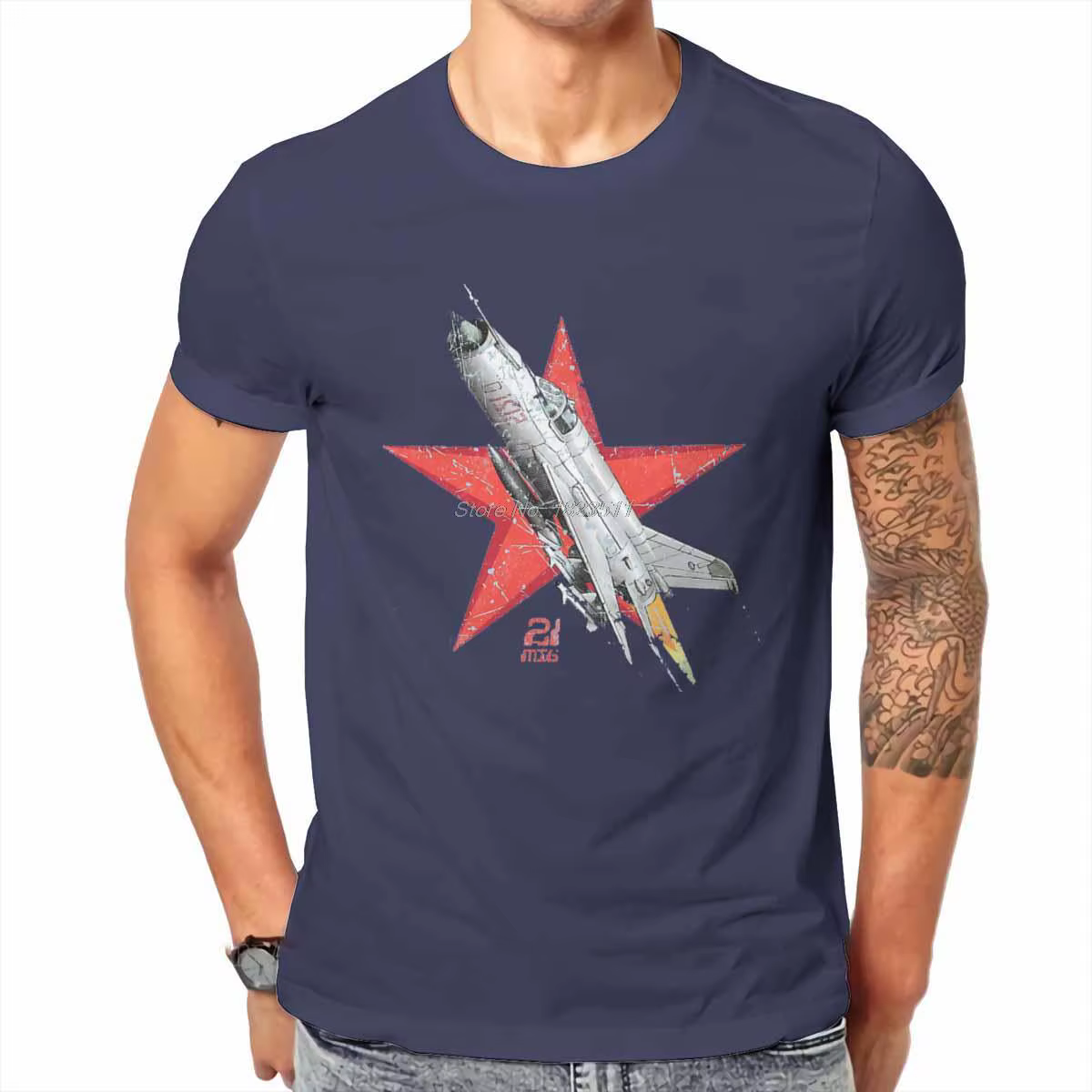 T-shirt col rond homme