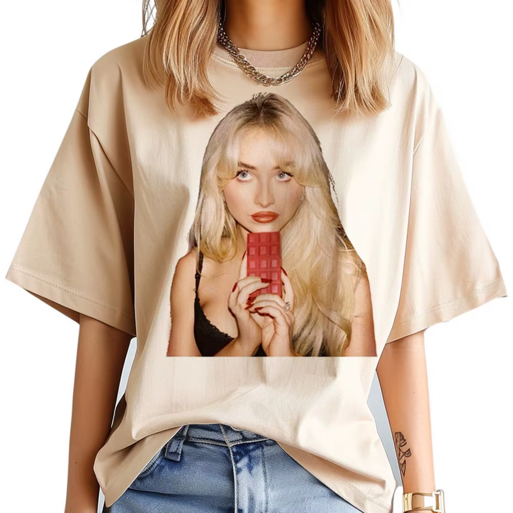 Sabrina Carpenter t-shirt fille à la mode Pastel Pop Culture streetwear confortable Grunge chemise graphique années 2000 vêtements coréens kawaii