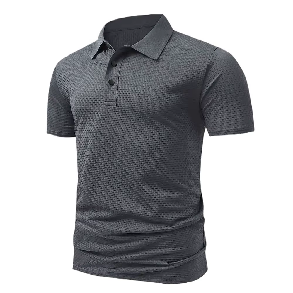 Polo Jacquard Homme – T-shirt d'été respirant