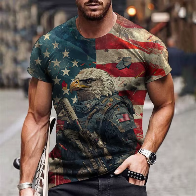 T-shirt graphique American Feel pour hommes