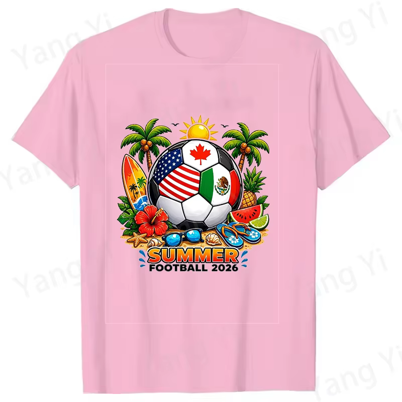 T-shirts de football tendance pour femmes et hommes – Manches courtes
