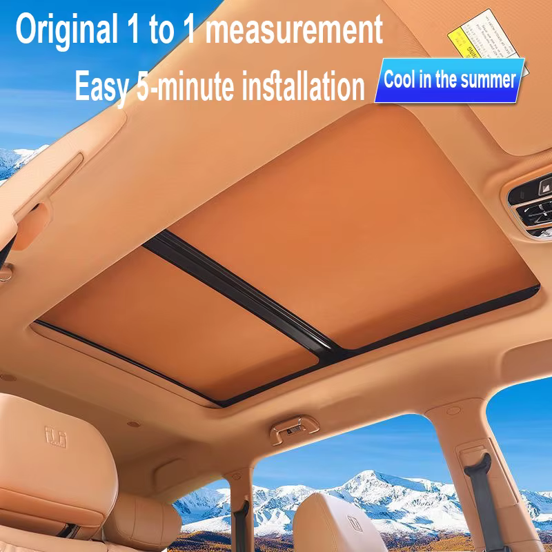 Pare-soleil panoramique pour toit ouvrant de voiture Tesla Model S 2013 ~ 2020 19, Adsorption électrostatique, tissu en daim, Protection solaire
