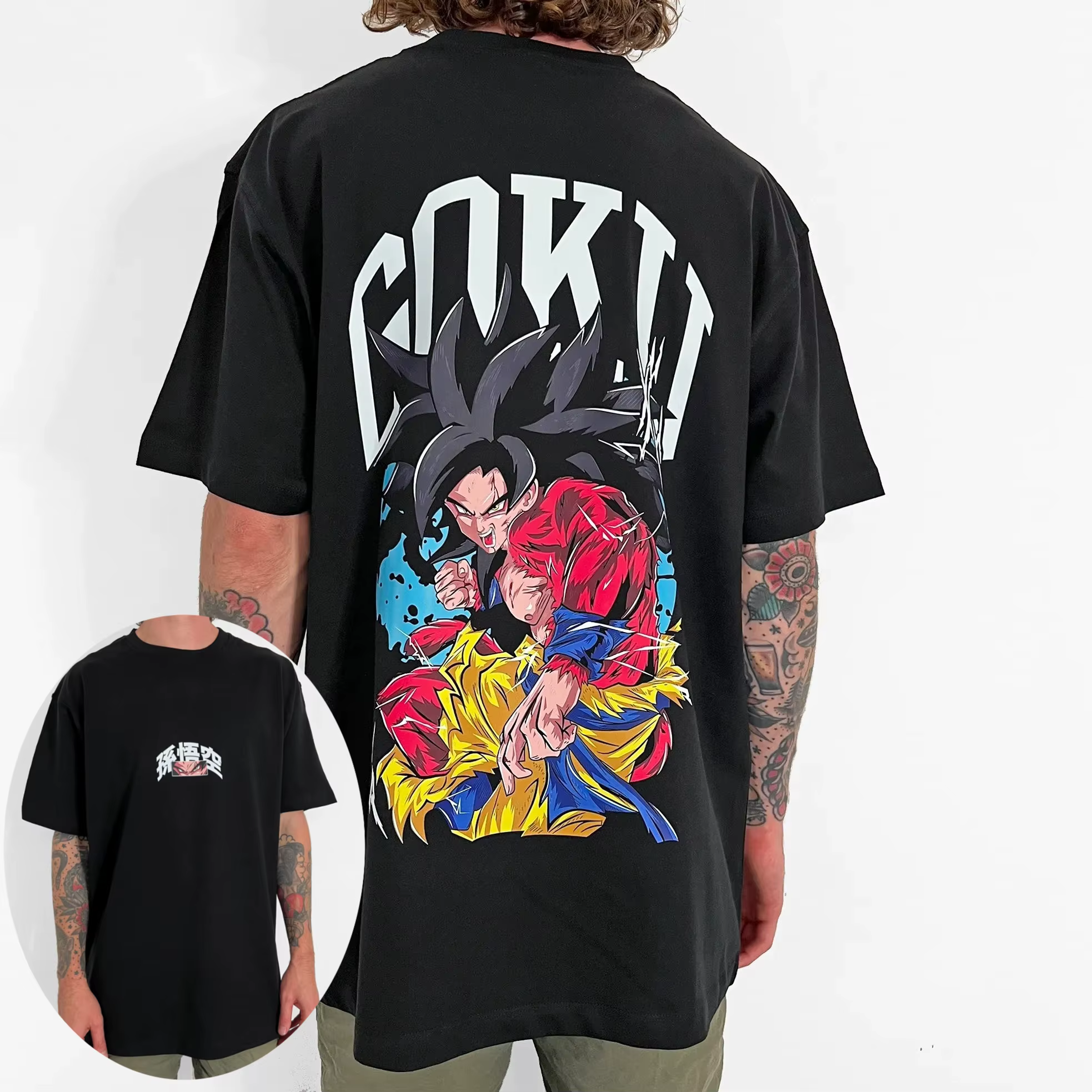 Dragon Ball 2025 T-shirt sous licence authentique-T-shirt rétro surdimensionné avec graphique Son Goku