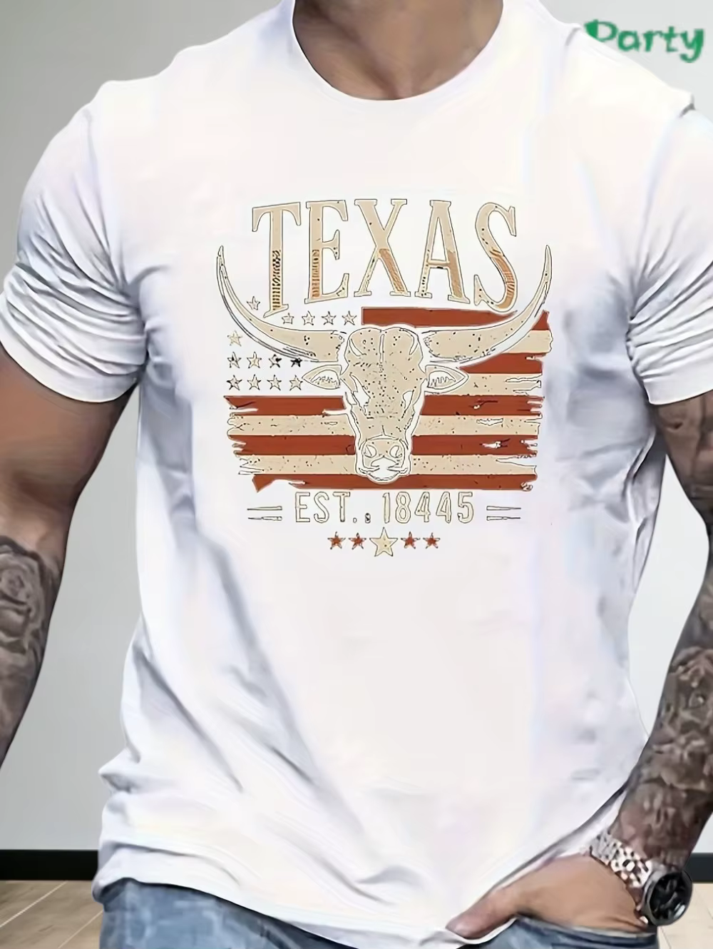 T-shirts graphiques Texas Longhorn pour hommes