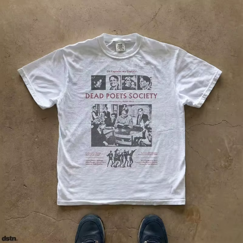 T-shirt du club des poètes morts | T-shirt à motif d'affiche de film