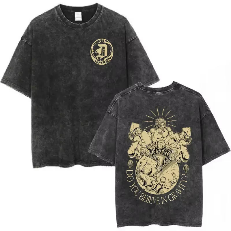 T-shirt imprimé JoJo's Bizarre Adventure D4C pour hommes et femmes