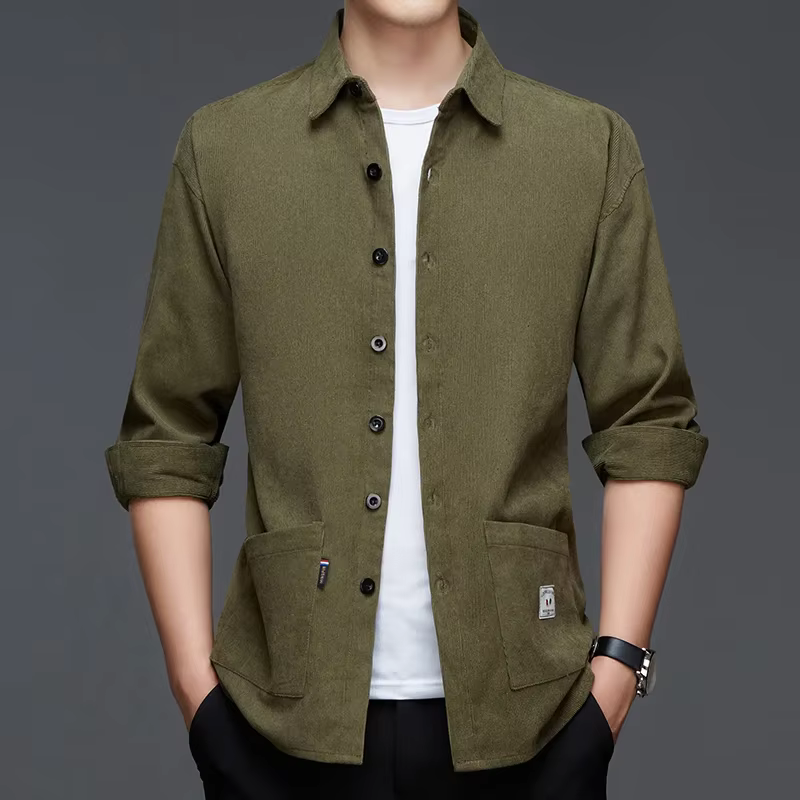 Chemise de travail à manches longues pour hommes