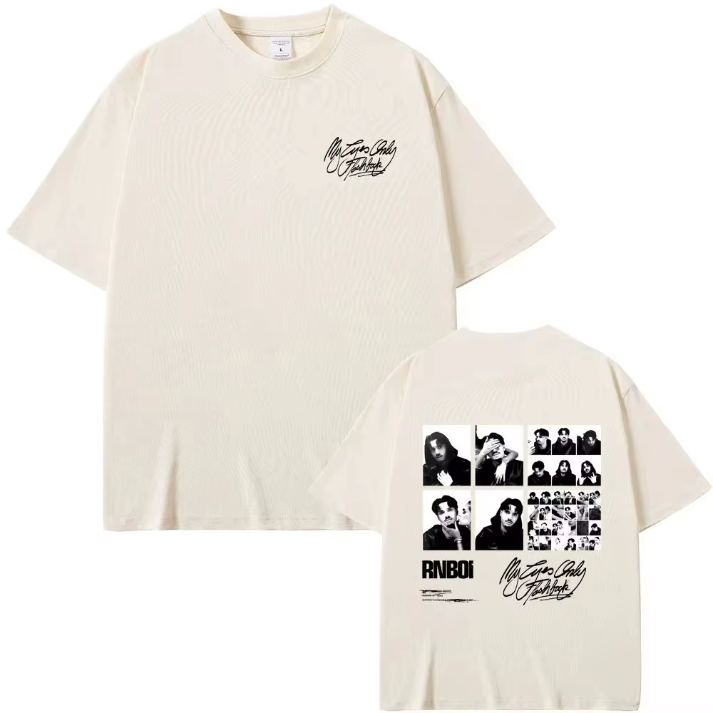 T-shirt Y2K Oversize Décontracté Streetwear Unisexe Rapper RnBoi My Eyes Only Flashback Album Graphic Merch 2026