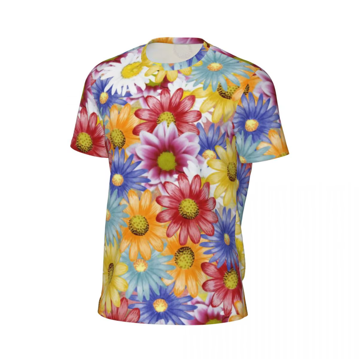 Andrar-T-shirt de sport à imprimé floral pour couple