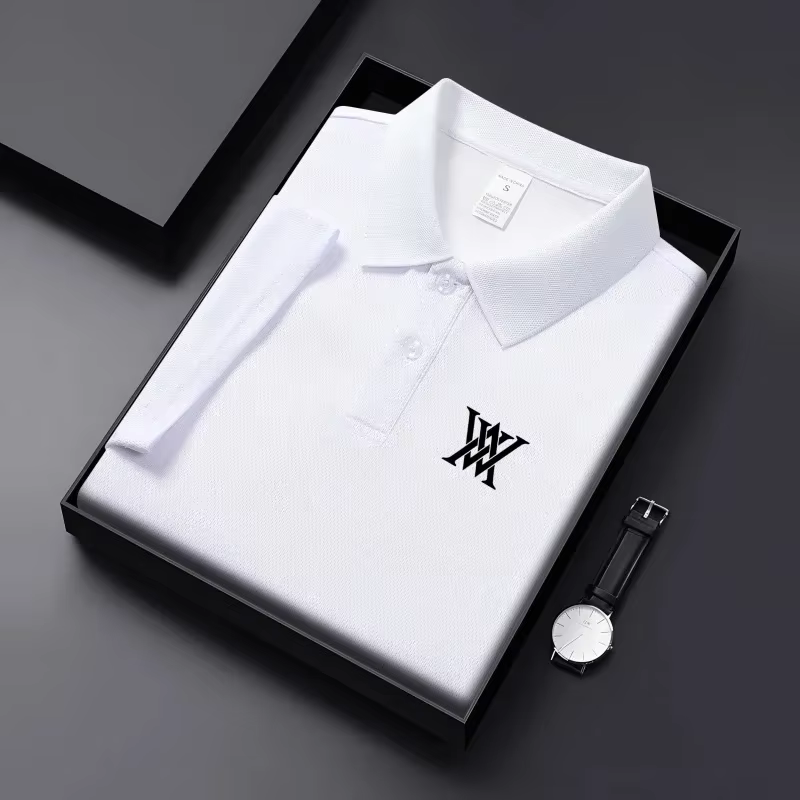 Polo de golf bleu marine pour homme
