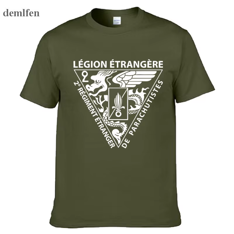 Nouvelle Légion étrangère française Forces spéciales armée de la guerre mondiale T-shirt Homme Camisetas hommes coton