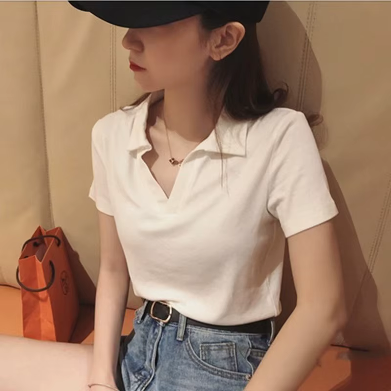 Polo pour femme style américain doux et épicé