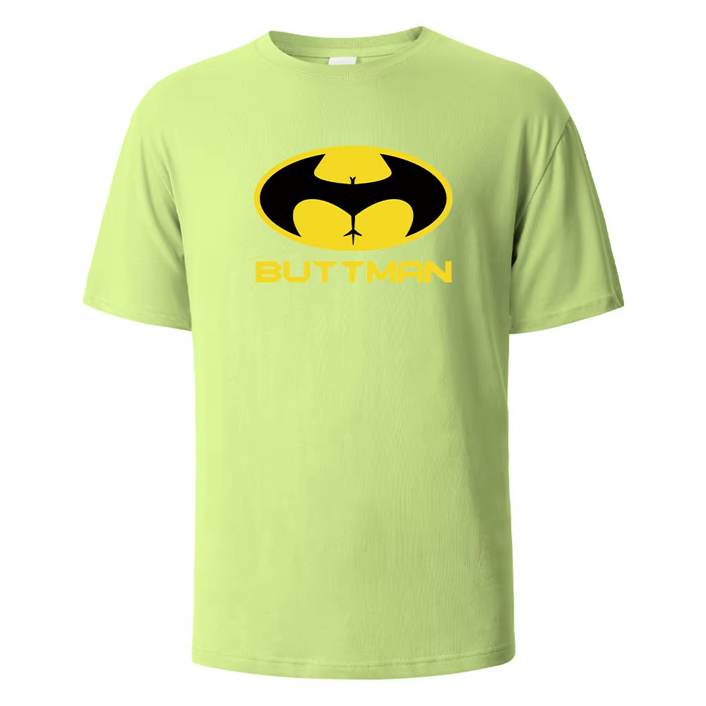 T-shirt imprimé Buttman pour hommes et femmes