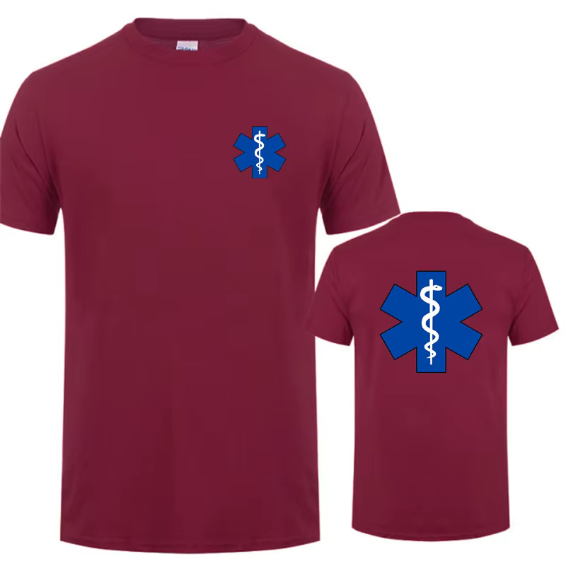 T-Shirt à Manches Courtes et Col Rond pour Homme et Femme