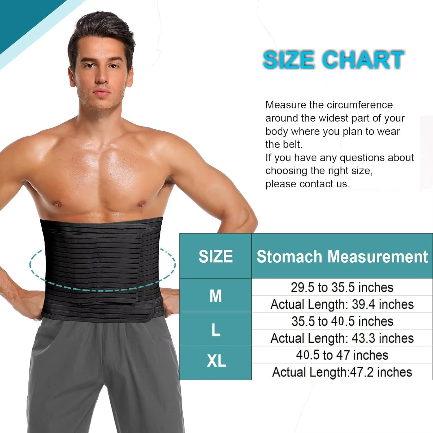 Ceinture abdominale pour hommes et femmes