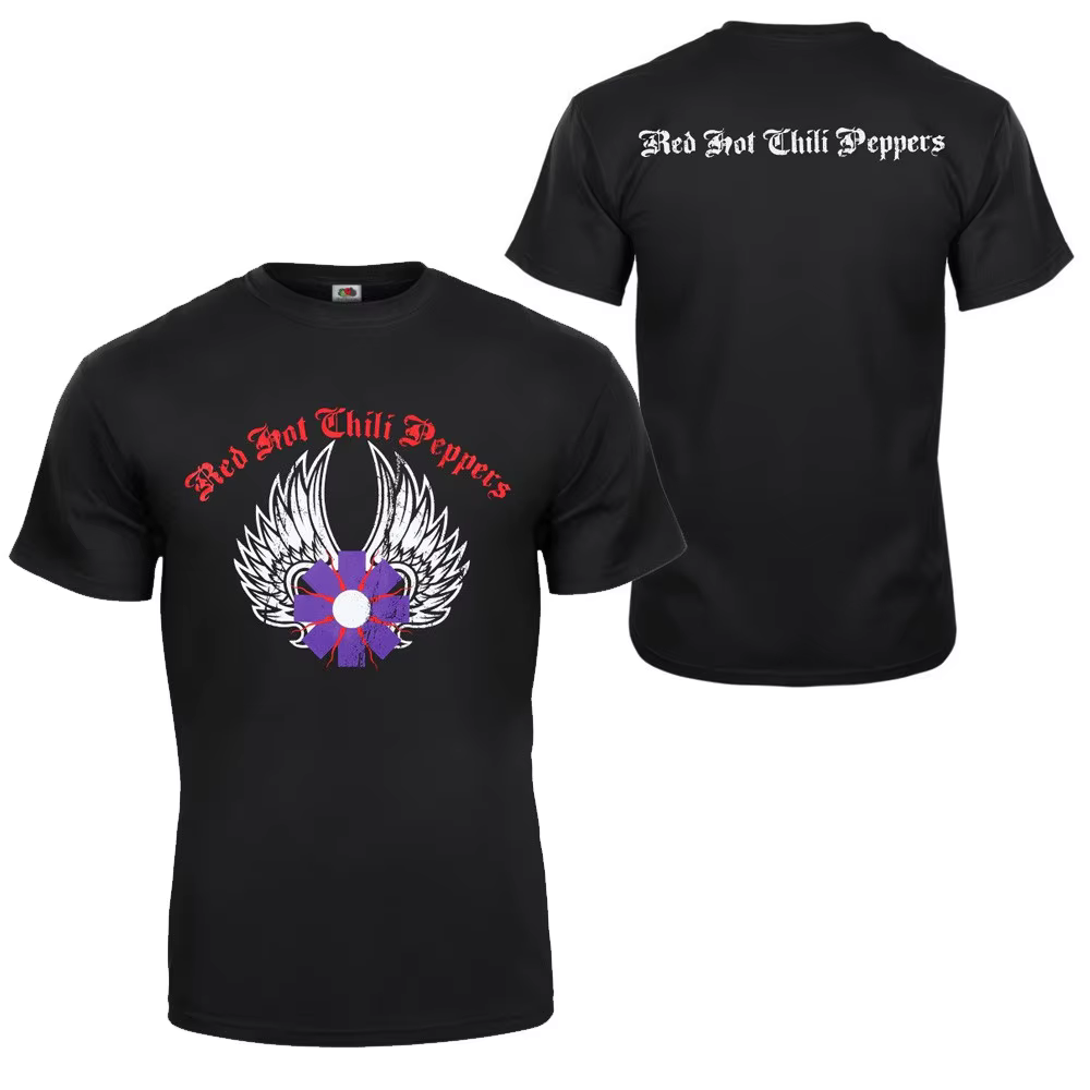 T-shirt en coton américain à manches courtes Red Hot Chili Peppers 2026 - Confortable